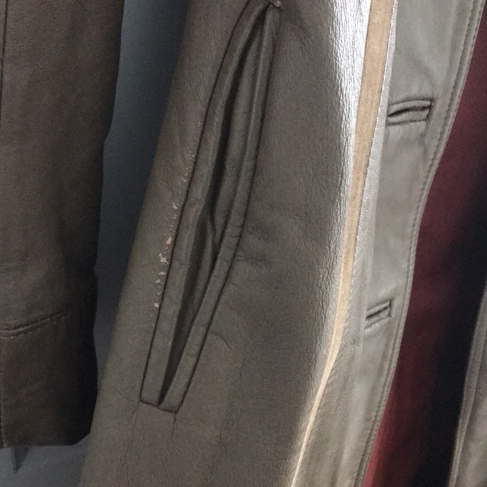 Vintage Leather Coat - Picture 8 of 9